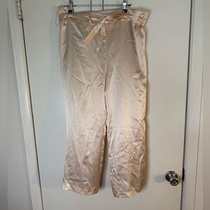 Amanda Uprichard Champange Satin Pants